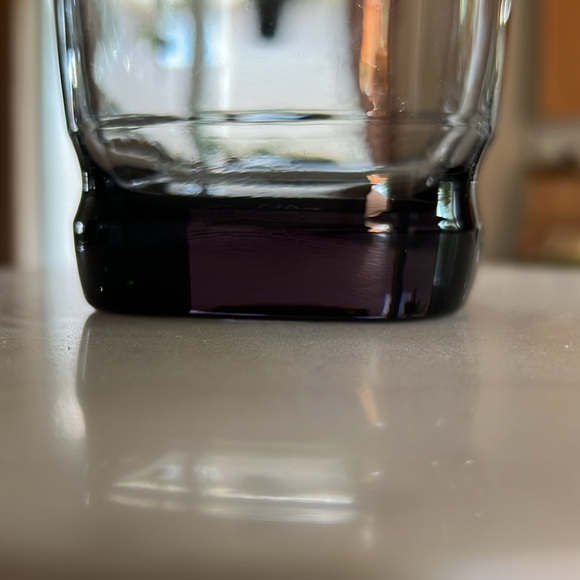 Set of 4 Libbey Carrington Smokey Dark Square Rocks Tumblers Vintage Barware - Picture 9 of 10